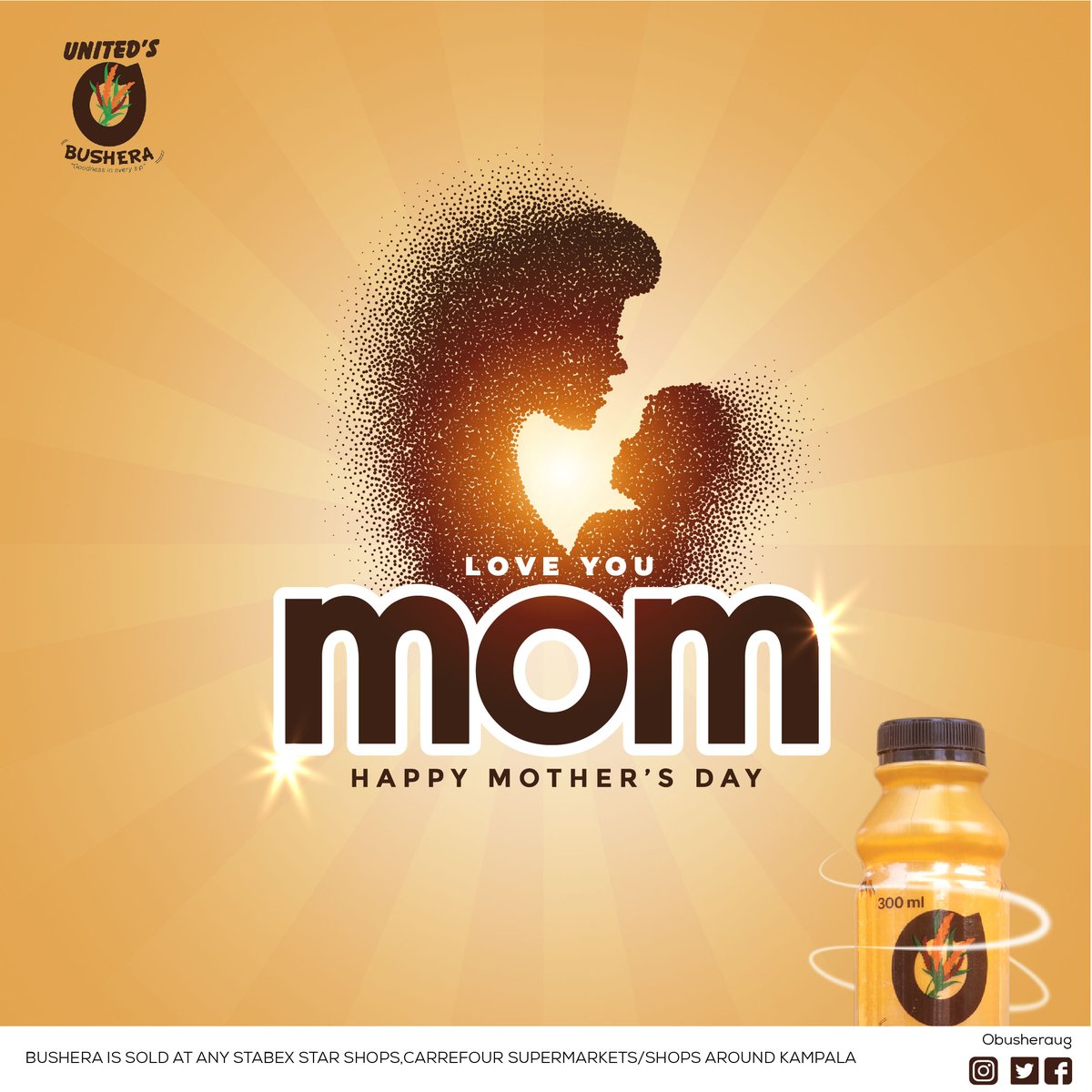 obusheraug's tweet photo. On this special day, we want to honor all the moms for being always special.
Raise a glass with our nutritious drinks as a toast to your commitment to self-care.
Happy Mother's Day!
#Obushera #HappyMothersDay https://t.co/W433Vgamnt