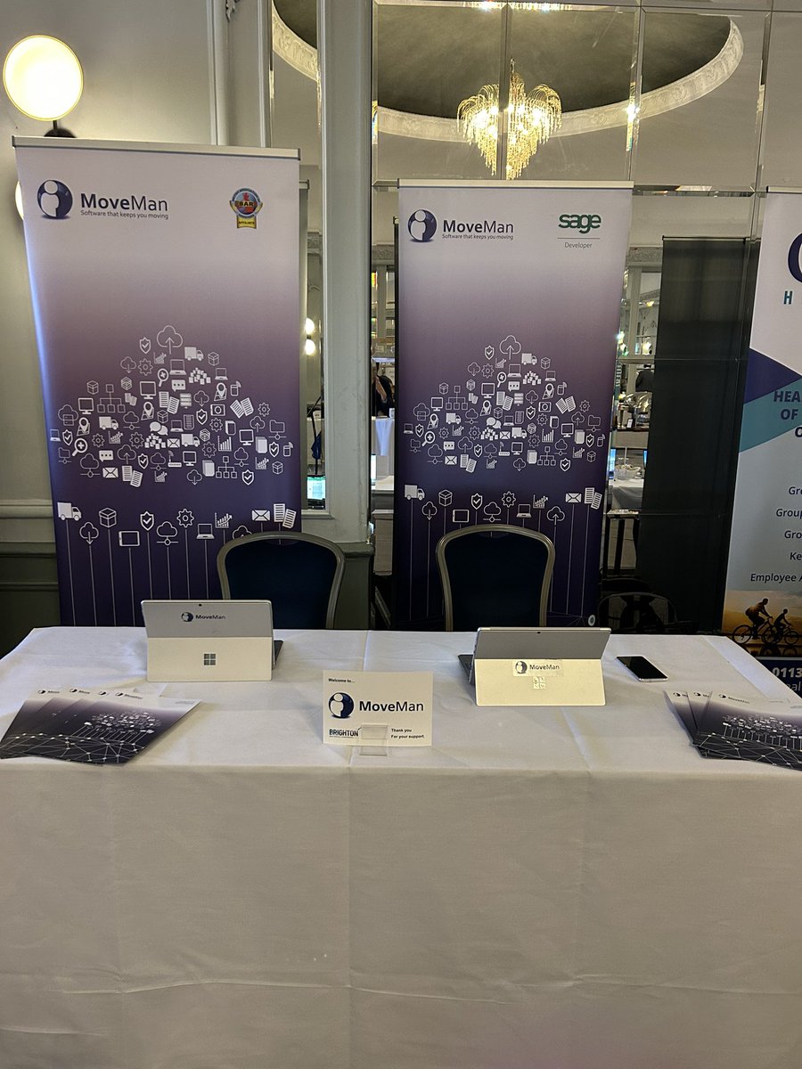 MoveManPro's tweet image. Day 2 at the BAR Conference in Brighton. Our desk is ready for visitors in the exhibition area so please come along and have a chat. #BARConference2023