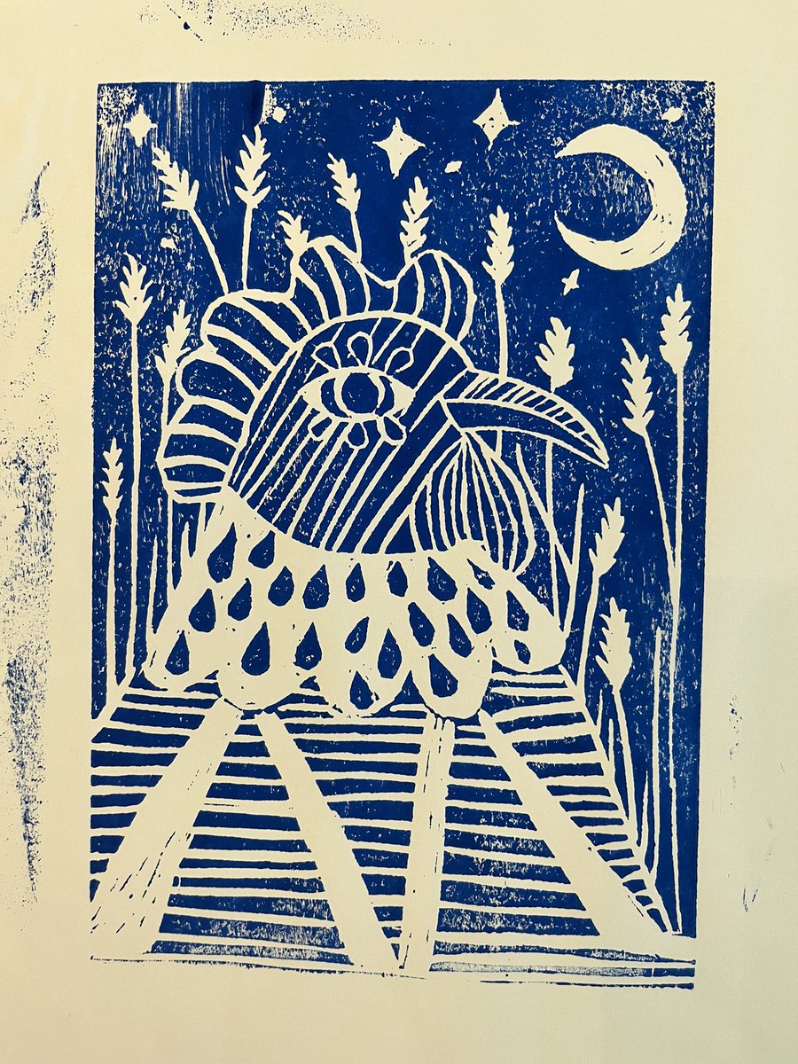 patbarakat's tweet photo. Check out these amazing linocut prints created by my students Inspired by Ernst Ludwig Kirchner's expressionism, they've really captured the energy and emotion of his work. #uob #FA327 #printingandcolorseparationtechniques #linocut #expressionism #ernstludwigkirchner #kirchner https://t.co/a6IRRjpCAN