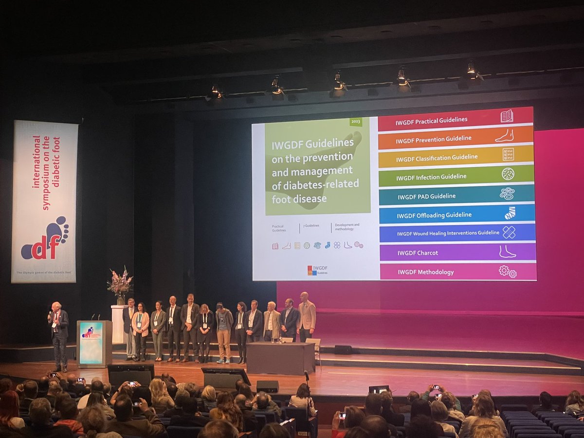 gledhill_andrea's tweet image. The release of the #isdf2023 guidelines this morning. So much work has gone into this …. Exciting to be present at the release of the new guidelines we will follow in clinical practice for the diabetic foot