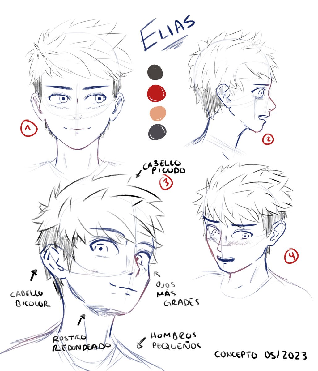 Bocetos de concepto para Elías :D