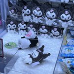 可愛いクロミちゃんのUFOキャッチャー。しかしよーく見ると…。クロミちゃんに混じって、うしが寝ていた!？