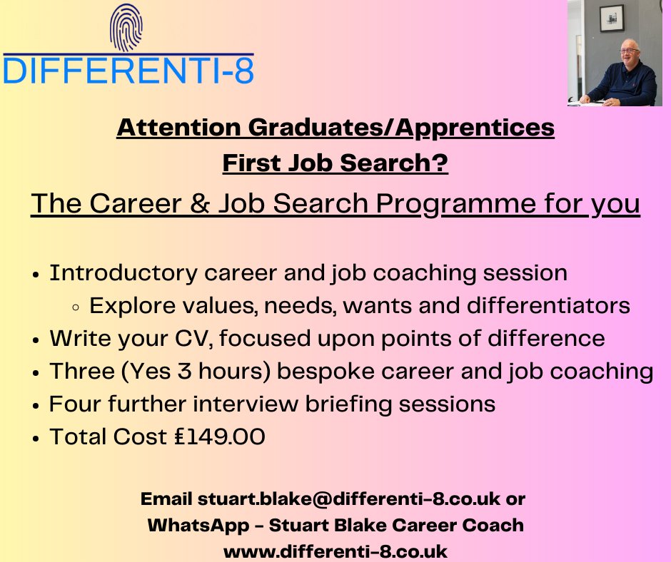 Completed further education or university. Looking for your first job.
GET IN TOUCH NOW!
This job search programme is for you.

#graduation #graduation2023 #graduation2022 #kickstarters #apprenticeships #techjobs