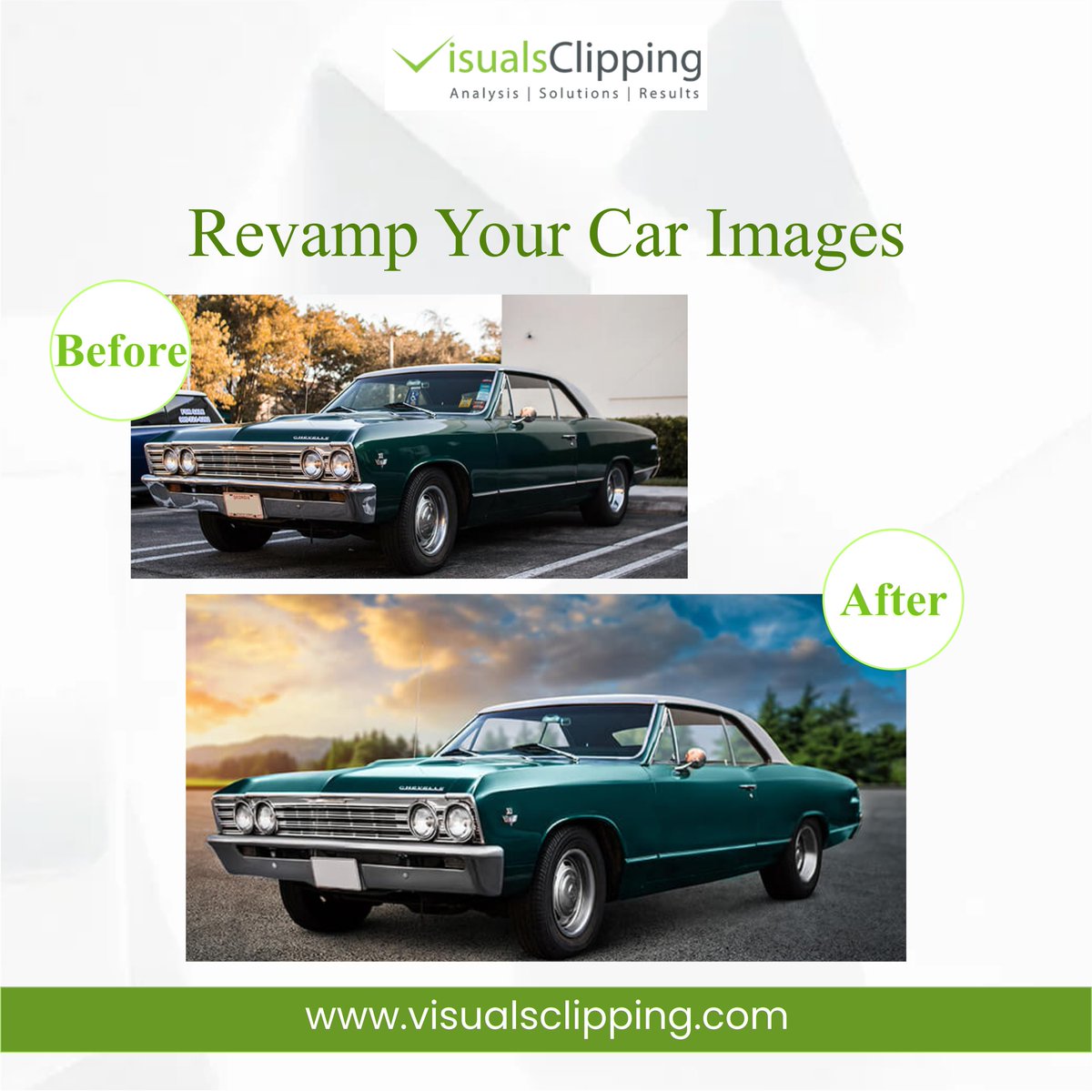 Give your #usedcarimages a new lease of life with our used car #retouchingservice. We can remove scratches, dents, and other imperfections to make your car look its best. We can also enhance the color and lighting to give it a showroom-ready finish.

#VisualsClipping #USA