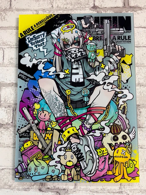 crappy days X-CUTE ACRYLIC ART PANEL A3サイズ アクリルパネル(W297×H420mm)