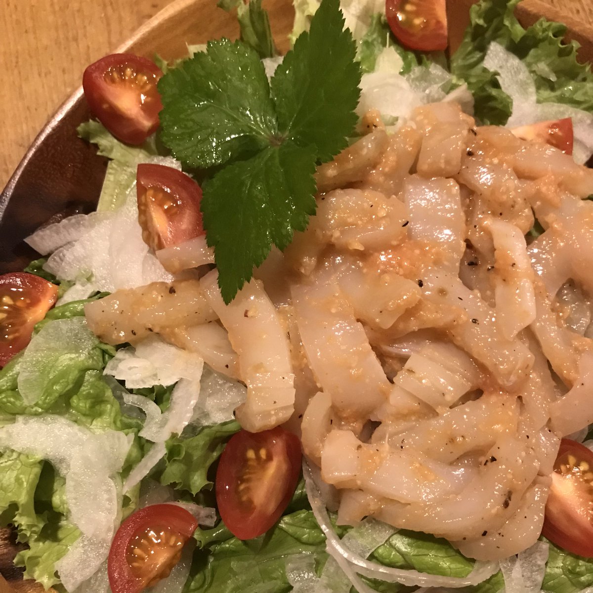 atdrea's tweet photo. コウイカのトマト塩麹カルパッチョ🦑🍅

��り師@atdreaissan 
#松ジュース塩麹 
#トマト塩麹 
#コウイカ
#にんにく酵母 https://t.co/UAVOudoKTA