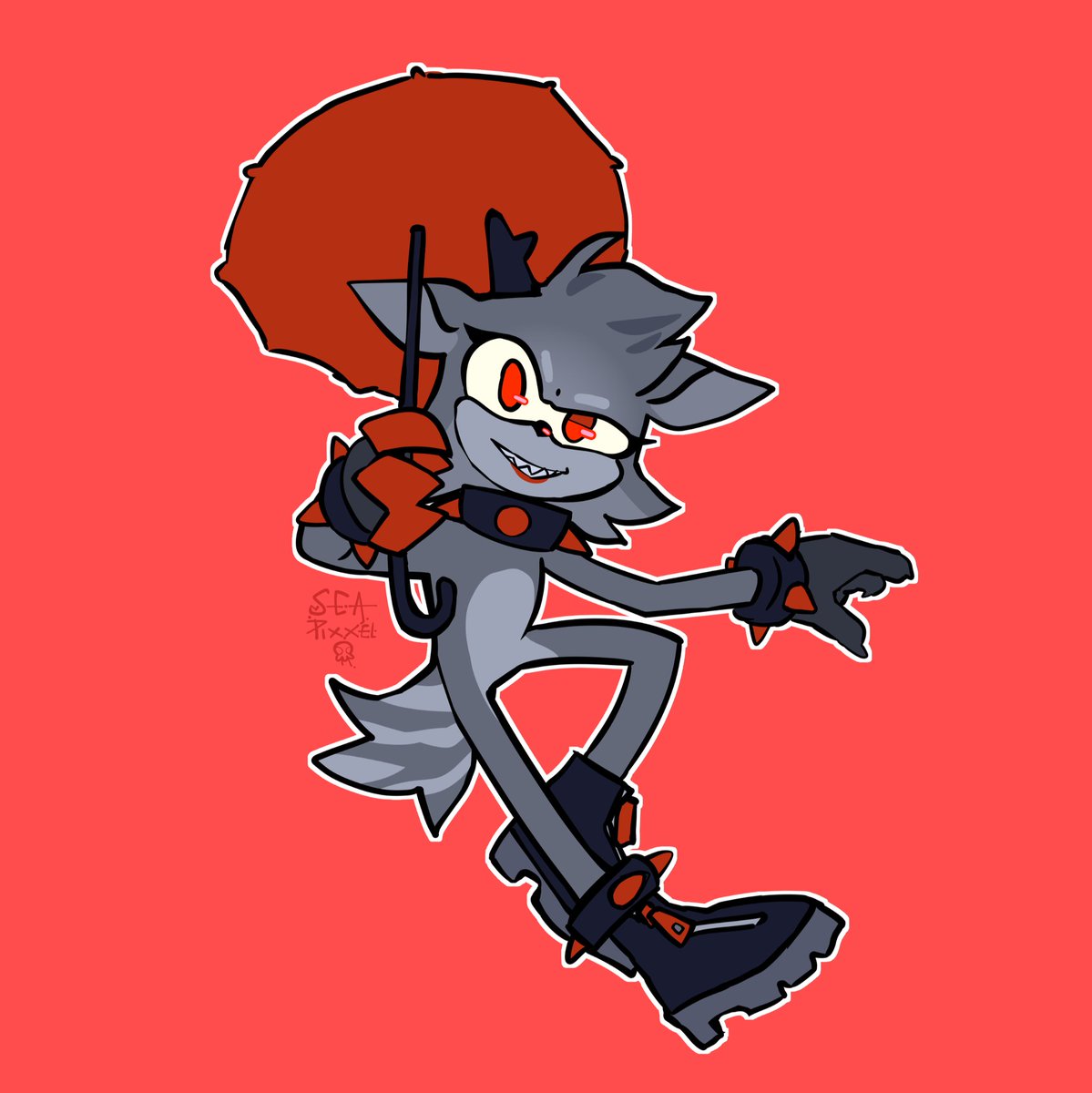 I had some fun trying to mix my style and the sonic style /proportions. 
#Sonic #sonicoc #sonicstyle