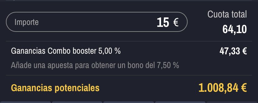 Cuota 64.10 lista!

30 likes y publico! 

❤️