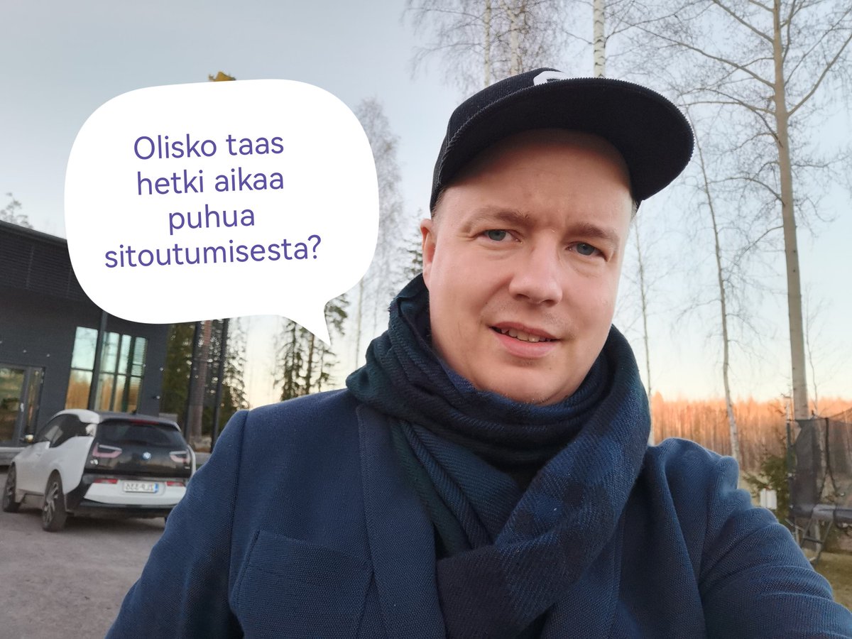 TommiWulff's tweet photo. Sitoutuminen. 

Vahva sana, mutta kun pilkkoo pienemmiksi, niin sieltä löytyy paljon tahtoa, joka on täysin vapaaehtoista ja omissa käsissäsi. Kuuntele täältä lisää ja kommentoi kernaasti:

https://t.co/uccNQNCZxB https://t.co/4OMDf95o2c