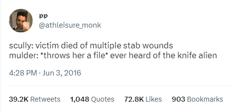 ever heard of the knife alien