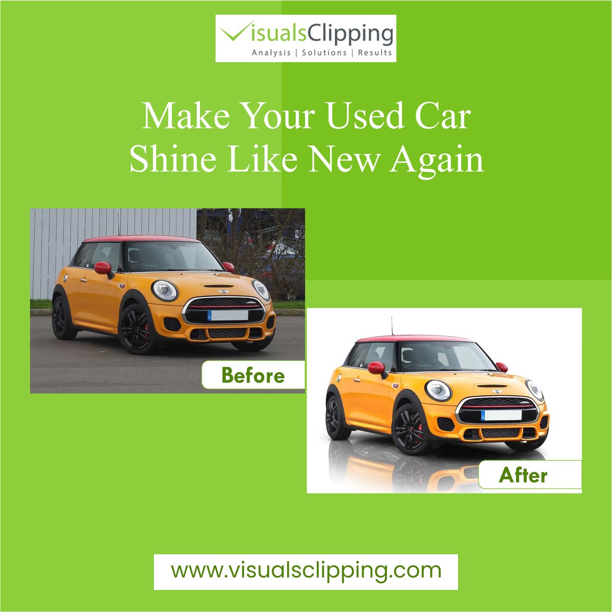 visualsclipping's tweet photo. Bring new life to your used car with our expert #retouchingservices. From removing scratches and dents to enhancing the color and brightness, we can make your car look like it just rolled off the showroom floor. 

#VisualsClipping #photoediting  #USA https://t.co/S11qCpbq9Y
