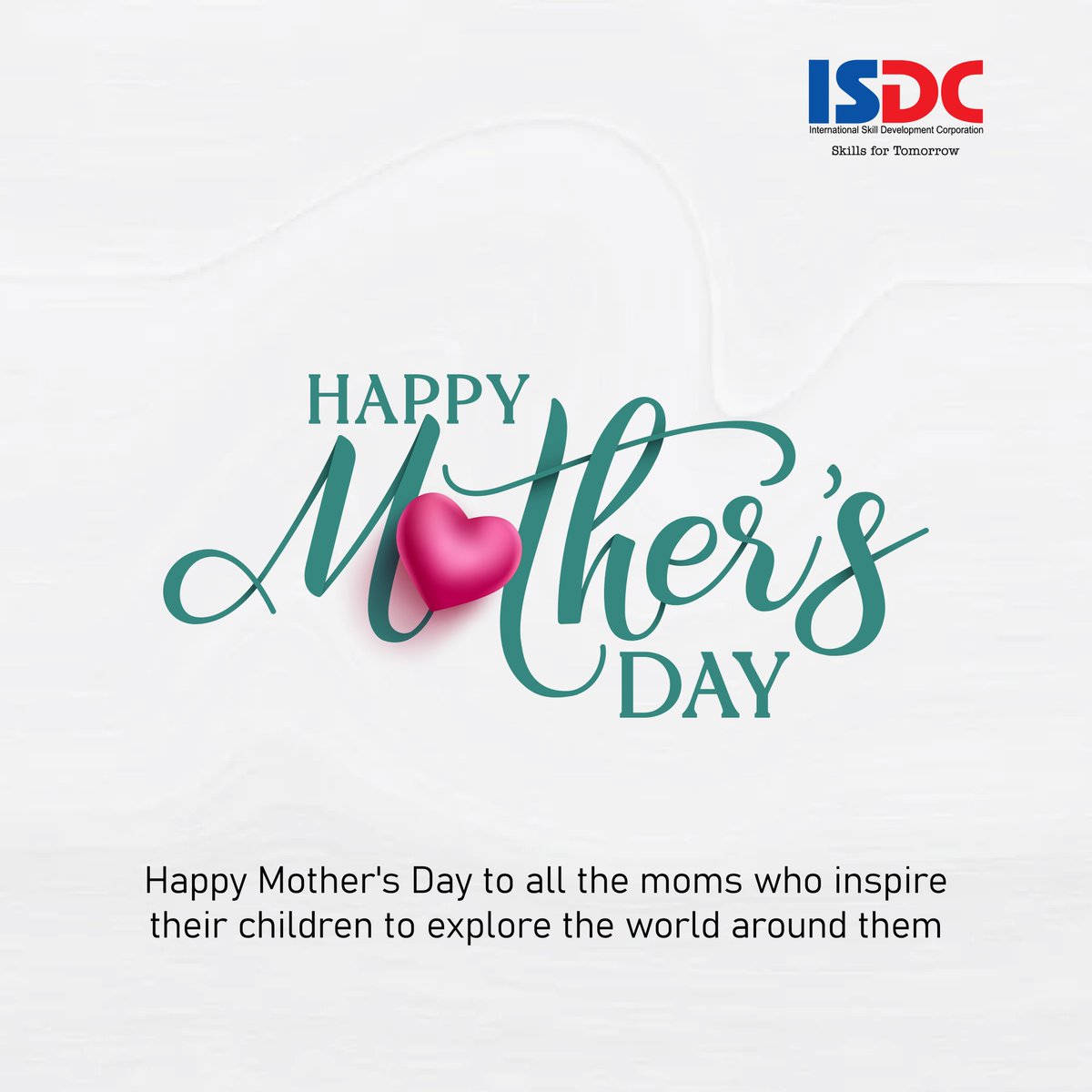 Let's take a moment to celebrate all the incredible moms in the world who have played a significant role in shaping us into the individuals we are today. Happy Mother's Day to each and every one of you!

#ISDC #ISDCGlobal  #MothersDay #MaternalLove #Motherhood #SuperMom #Care