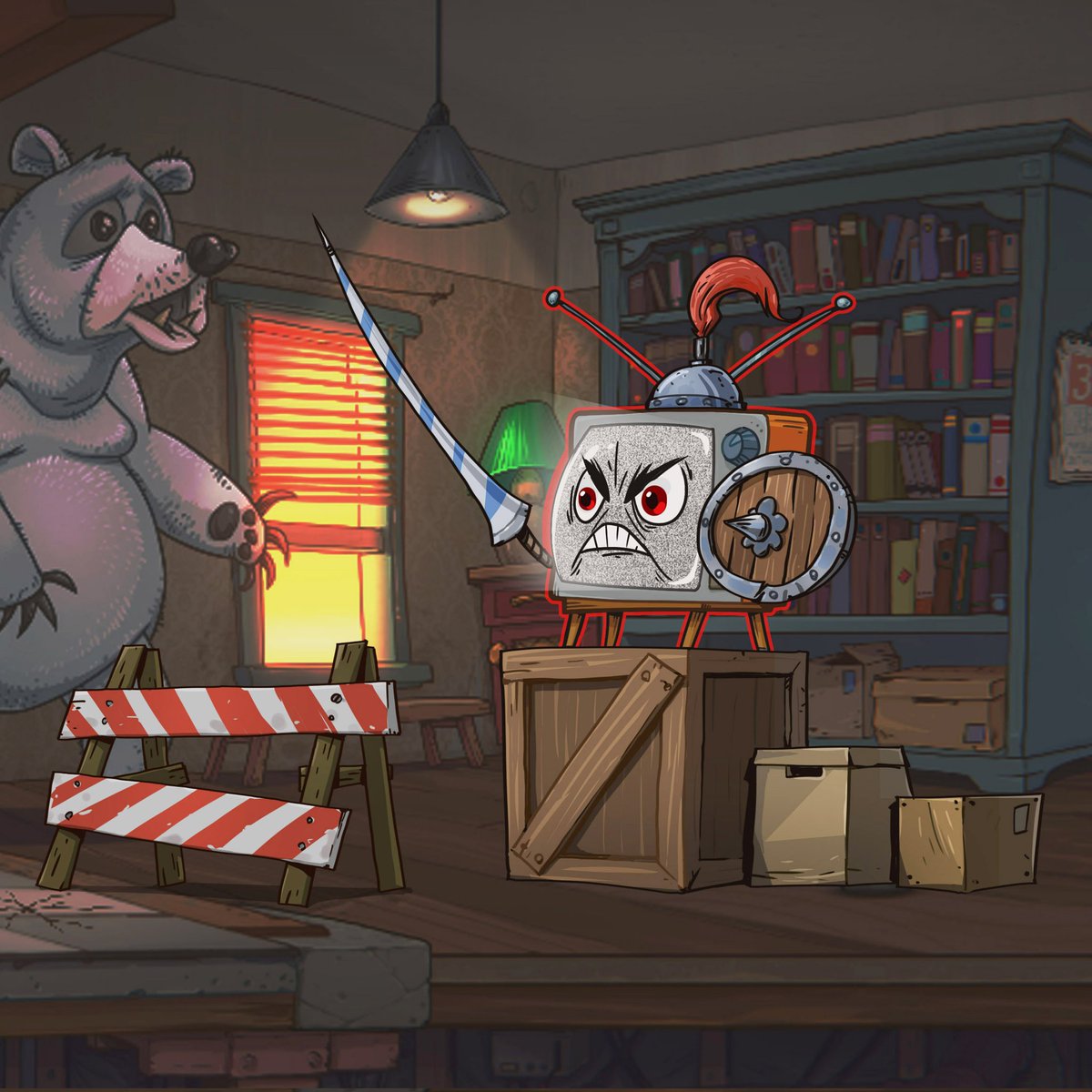 paperbunker's tweet photo. Did Edna arm herself? Happy #screenshotsaturday to all 🙂

#indiegame #indiegamedev #indiedev #games #gamedevelopment #gamedev  #madewithunity #steamdeck https://t.co/owKRWQRnfK
