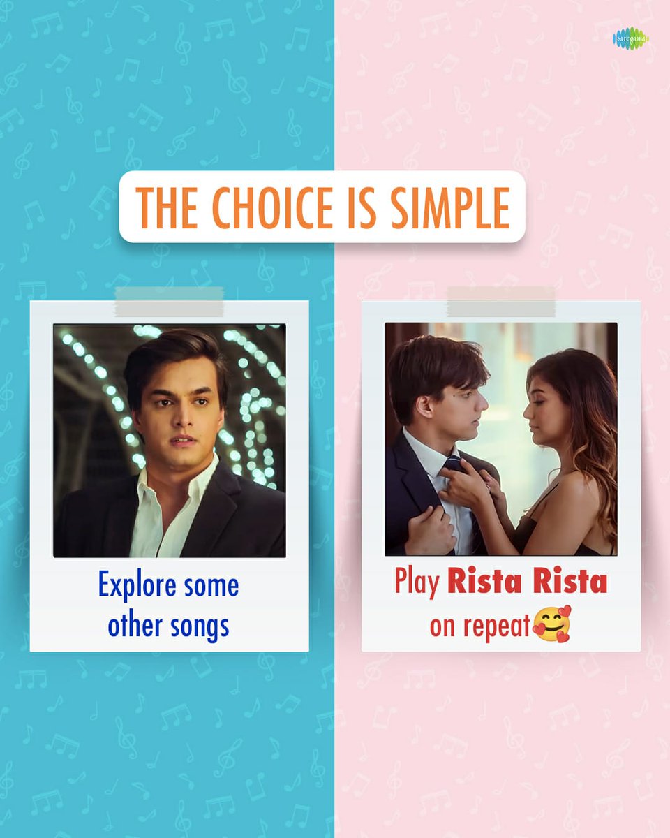 saregamaglobal's tweet photo. Brb, you know what we are doing 🥰
#Saregama #SaregamaMusic #MohsinKhan #DivyaAgarwal #RistaRista #StebinBen #MoMinions #DivyaFans #StebinFans https://t.co/35kfn7fwDL