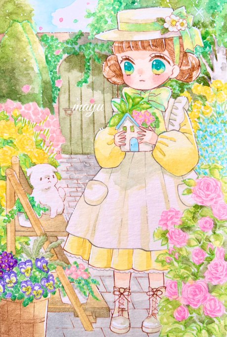 「dress watering can」 illustration images(Latest)