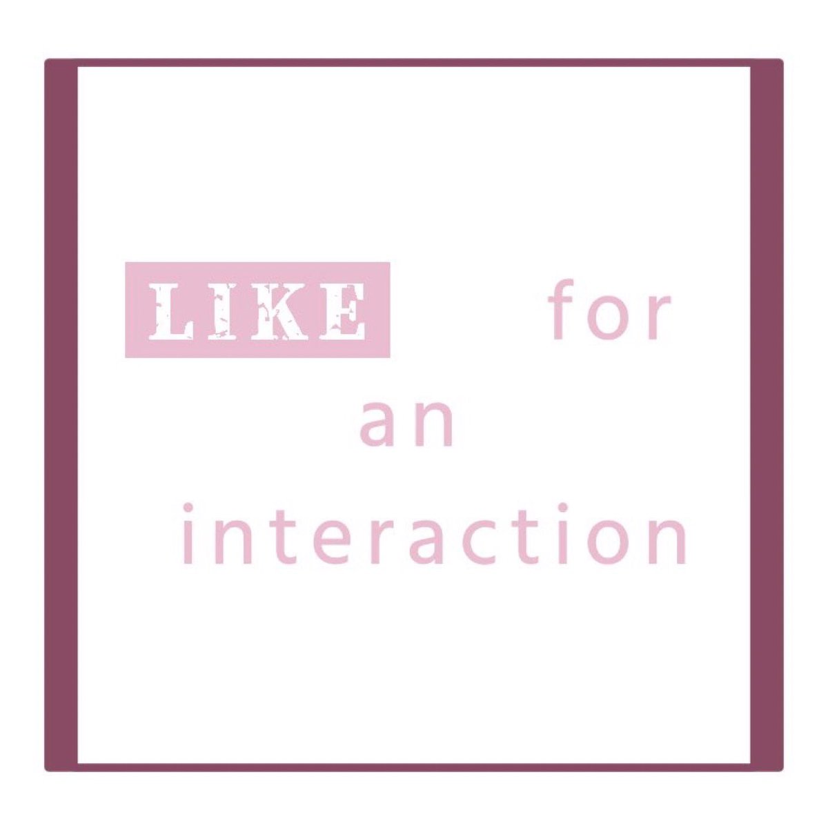// gonna do some morning interactions !

mutuals only ! !