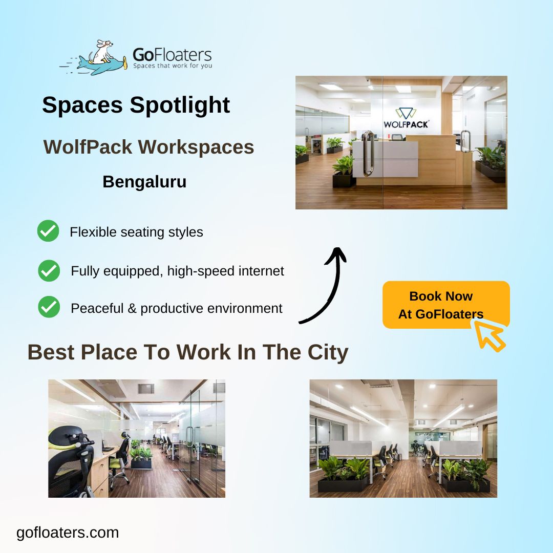 #SpacesSpotlight Time!
It's WolfPack Workspaces at #Bengaluru!

Book your desk at: zurl.co/9fh3  

For a customized solution, visit zurl.co/DUKK?utm_sourc…
#opendesk #CoworkingSpaces #GoFloaters #meetingroom #hybridwork #bengaluru