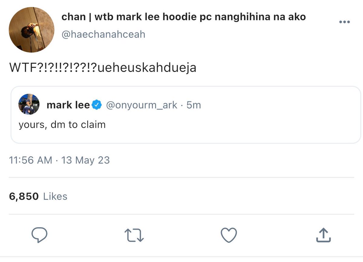 0802words's tweet photo. a #markhyuck au wherein si m4rk ay isang idol at si h4echan ay isang m4rk stan na pc spark collector na "mine, can payo" 😎 https://t.co/zP6CDaZeub