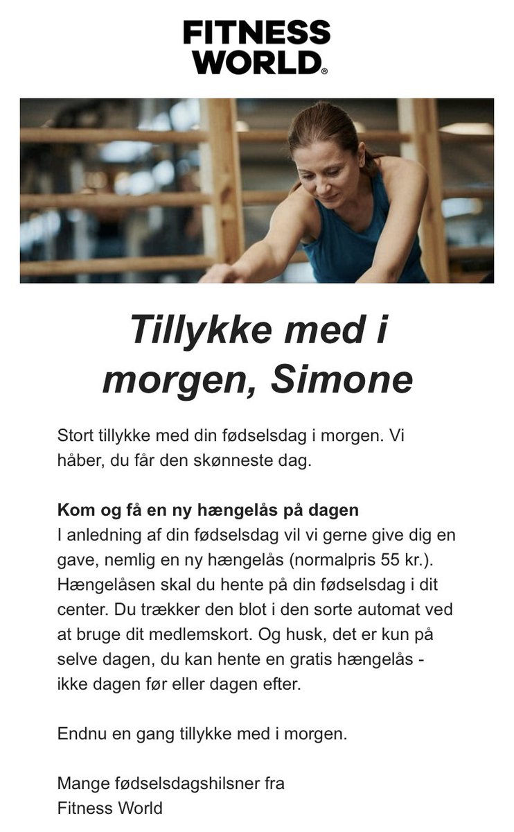 Til familie og venner skal der bare lyde et held og lykke med at toppe dén gave