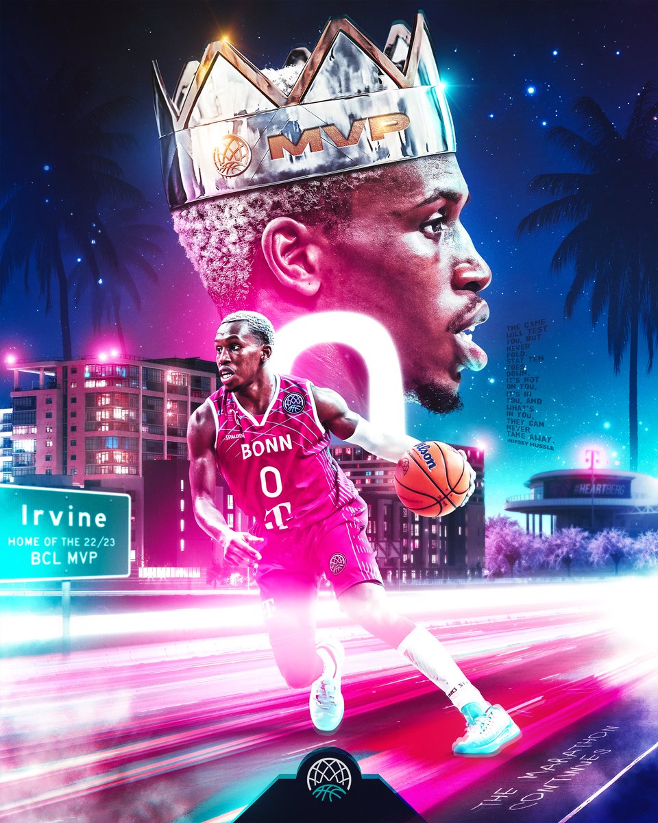 💗🏁 𝙁𝙧𝙤𝙢 𝙄𝙧𝙫𝙞𝙣𝙚 𝙩𝙤 𝘽𝙤𝙣𝙣 𝙩𝙤 𝙈𝙖𝙡𝙖𝙜𝙖 𝙖𝙣𝙙 𝙗𝙚𝙮𝙤𝙣𝙙: The Marathon continues for this year's #BasketballCL 𝐌𝐕𝐏, <a href="/TjShorts5/">Tj Shorts</a>!