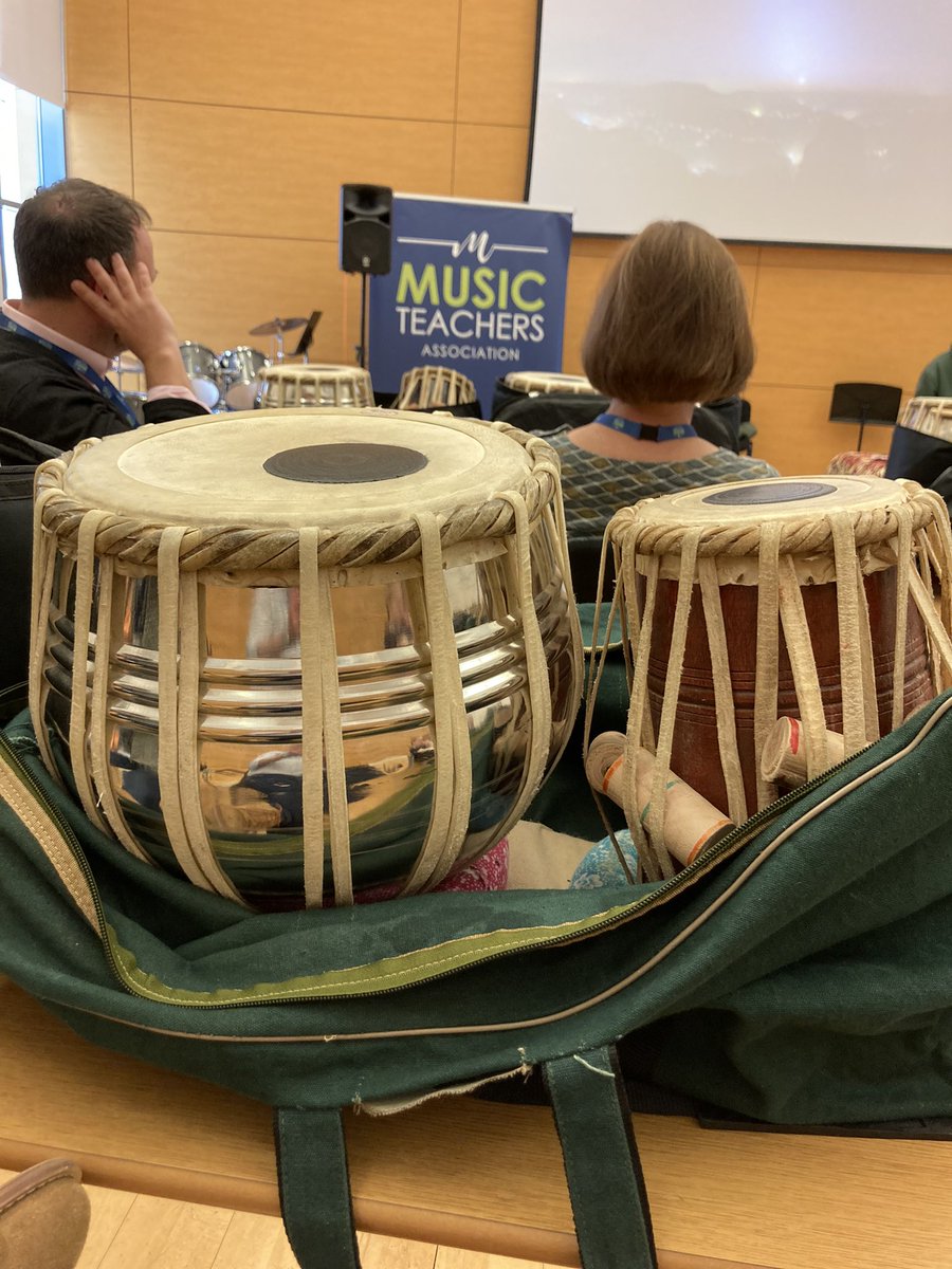 Absolutely incredible tabla workshop this morning <a href="/MusicTeachers_/">Music Teachers Association</a> Conference. Absolutely #Inspired and <a href="/jmckelvey78/">James McKelvey</a> and got totally #Involved! #MusicTeachers2023
