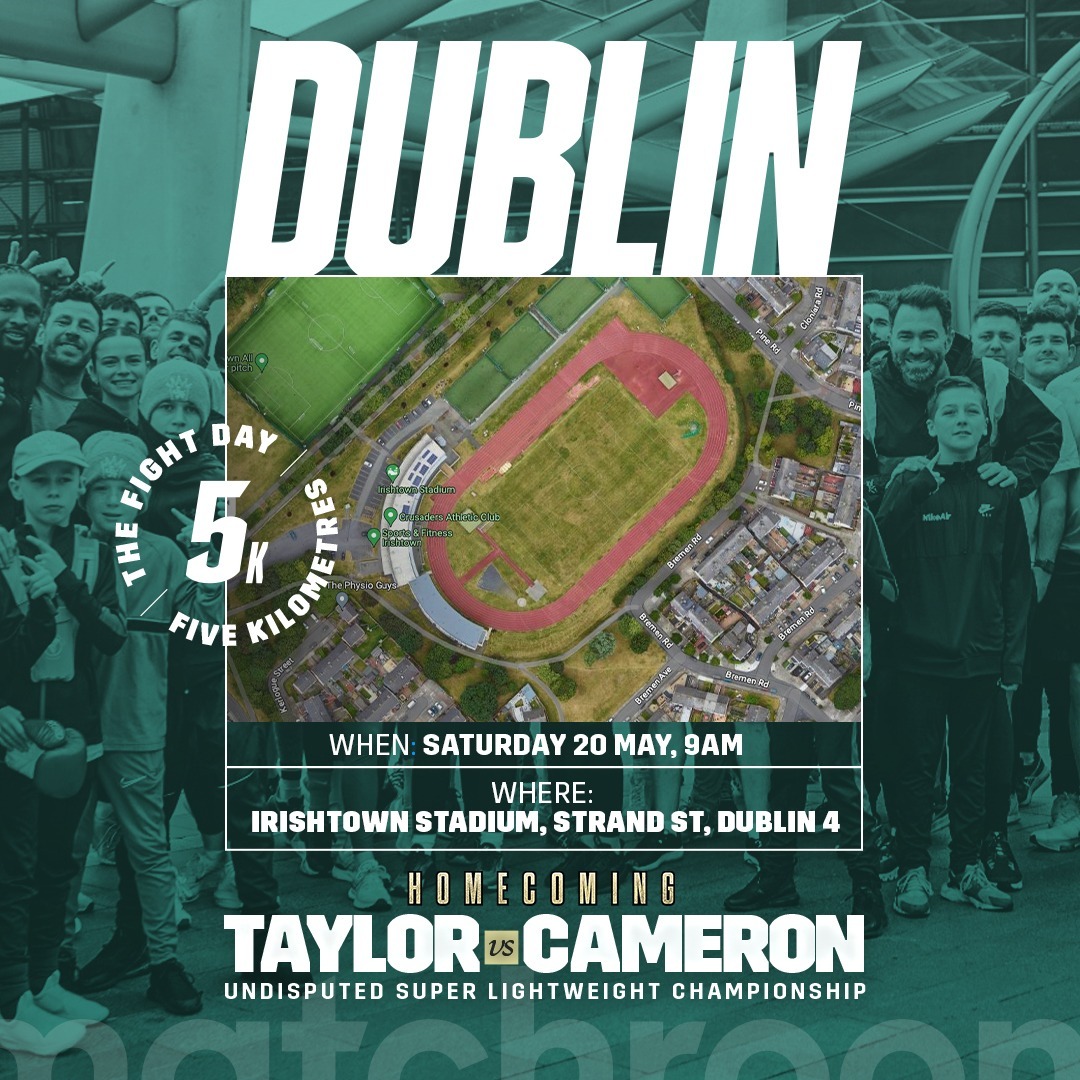 Wednesday's workout and Saturday's #FightDay5k are open to the public... See you there! 👊🏃 #TaylorCameron