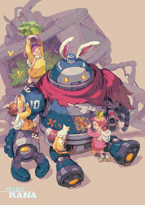 #projectRANA#conceptart #オリメカ #indiedev #ゲーム制作 