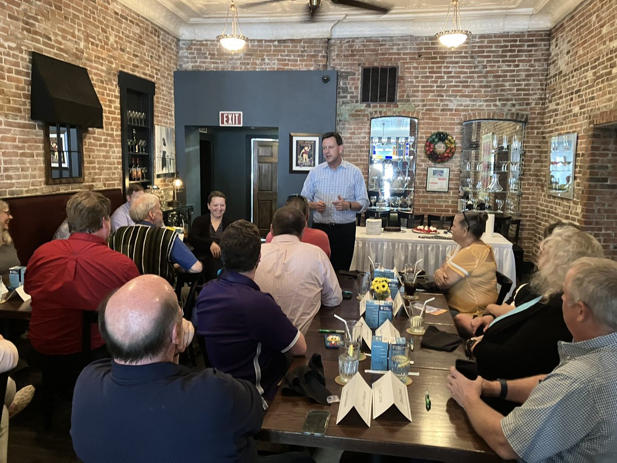 Stan Pinegar State President Duke Energy Indiana and I held a residential listening session in Greencastle this week. We had 18 customers and great conversation with them.