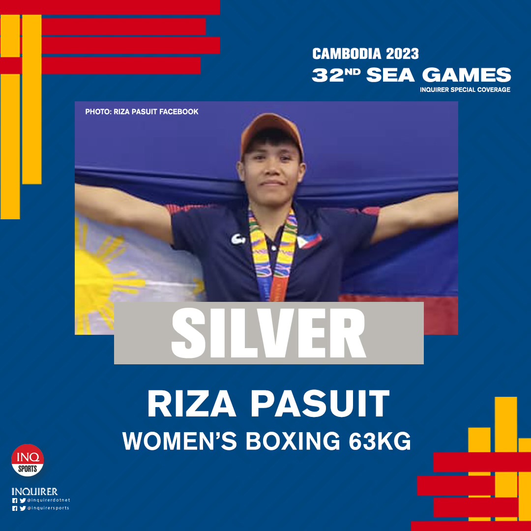 INQUIRER Sports on X: JUST IN: Riza Pasuit winds up with a silver medal in  the women's 63kg finals vs Vietnam's Thi Linh Ha at the #SEAGames2023.
