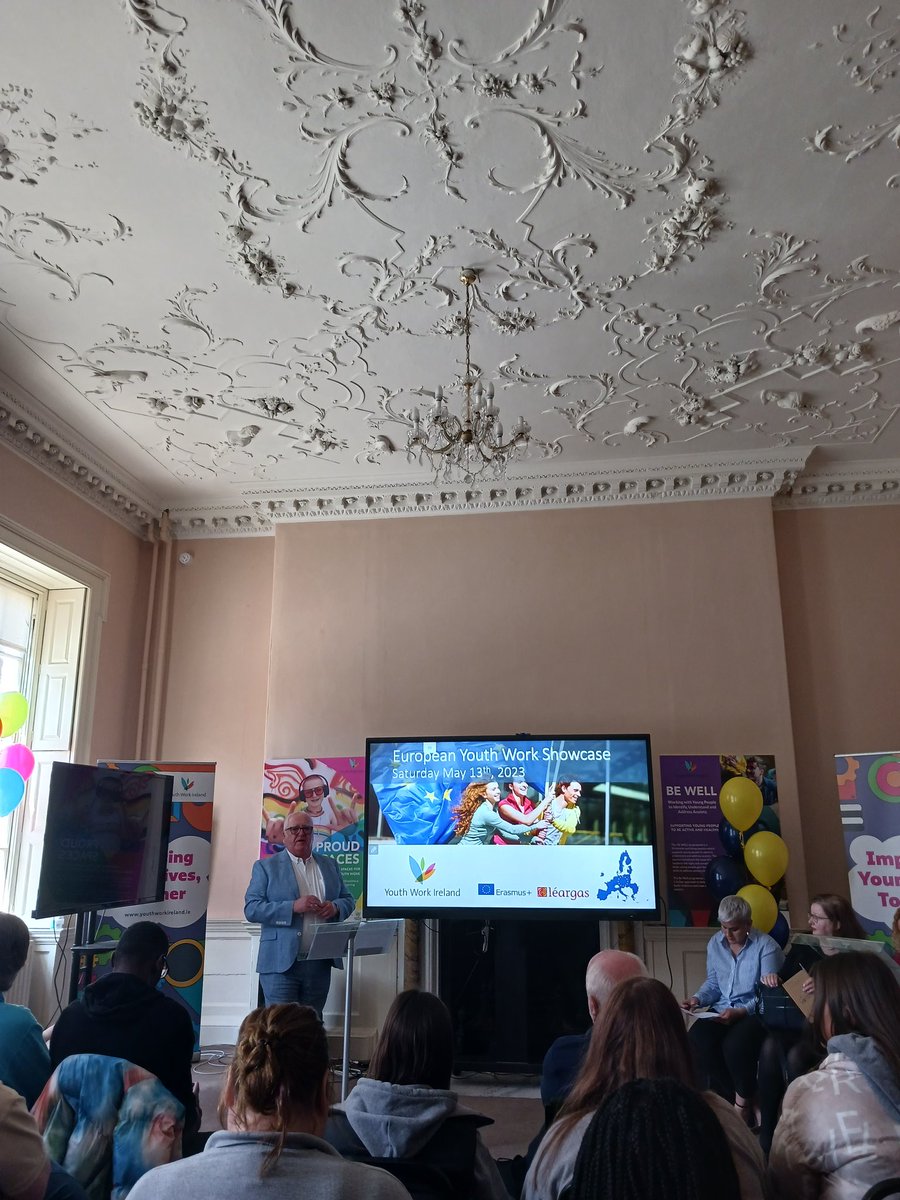 Delighted to be back in the beautiful National Office @ywirl @ywigalway for our AGM and celebrating the huge value of #europeanyouthwork for young people and society. @PburkeJ giving us a warm welcome!