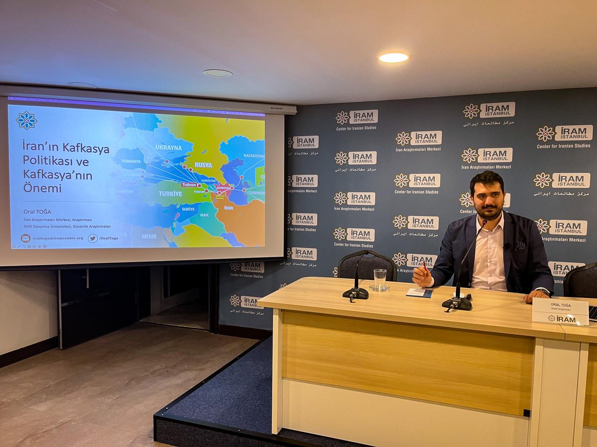 IramIstanbul's tweet photo. İRAM 2023 Bahar Seminerleri Dr. Hakkı Uygur'un "İran'da Güncel Gelişmeler Üzerine Bir Değerlendirme"; Prof. Dr. Özden Zeynep Oktav'ın "İran'ın Doğu'ya Bakış Politikası" ve Oral Toğa'nın "İran'ın Kafkasya Politikası ve Güncel Gelişmeler" başlıklı sunumlarıyla başlamıştır. https://t.co/a4B38Ws61H