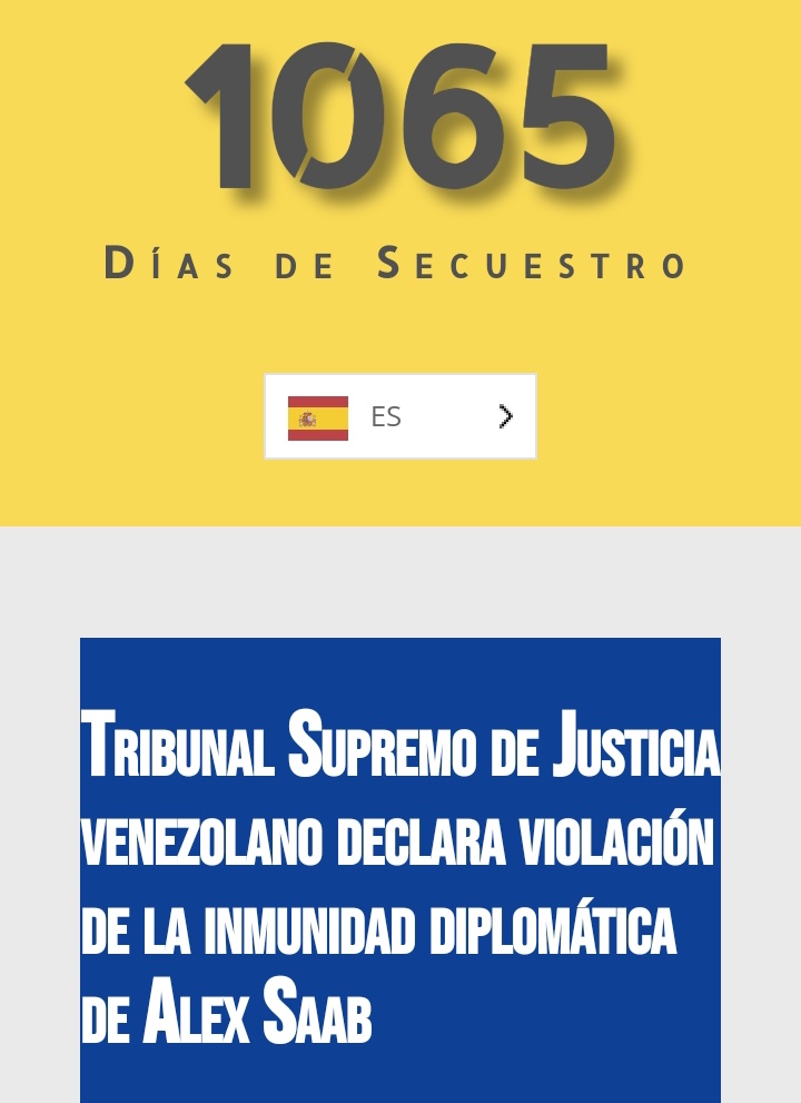 Alex Saab “se encuentra siendo tratado por parte de las autoridades como un ciudadano común, desconociéndole el carácter conferido por el Estado venezolano, como parte del cuerpo del servicio exterior de la República.

@ONU_es
@potus
#FreeAlexSaab
#13Mayo 🇻🇪
#RespetoALaSoberanía