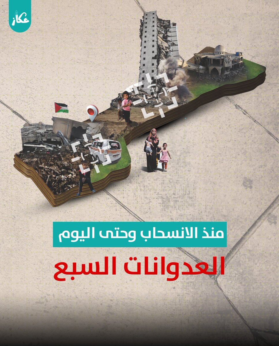 okazz2023's tweet photo. منذ خمسة أيام، يعيش قطاع غزة عدواناً مستمراً لم يكن الأول منذ انسحاب الاحتلال منه عام ٢٠٠٥

إذ تفاوتت أهداف كل عدوان واتفقت جميعها على إنهاء المقاومة 
في القطاع، وتحرير الجنود الإسرائيلين الأسرى لدى المقاومة، لكنها فشلت.
#عكاز #غزه_تقاوم https://t.co/huvdCDjlcp