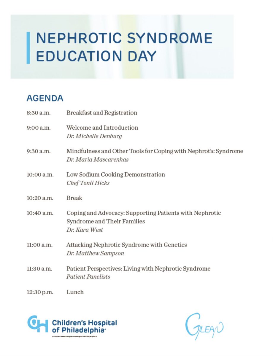 CHOP Pediatric Nephrology (@chopnephrology) on Twitter photo #NephroticSyndrome Education Day is finally here!!! <a href="/kidneyomicsamps/">Matt Sampson</a> <a href="/AIDHC/">Nemours duPont Hosp</a> #glean #integrativehealth #kidneyomics #NephroticSyndrome Education Day is finally here!!! <a href="/kidneyomicsamps/">Matt Sampson</a> <a href="/AIDHC/">Nemours duPont Hosp</a> #glean #integrativehealth #kidneyomics