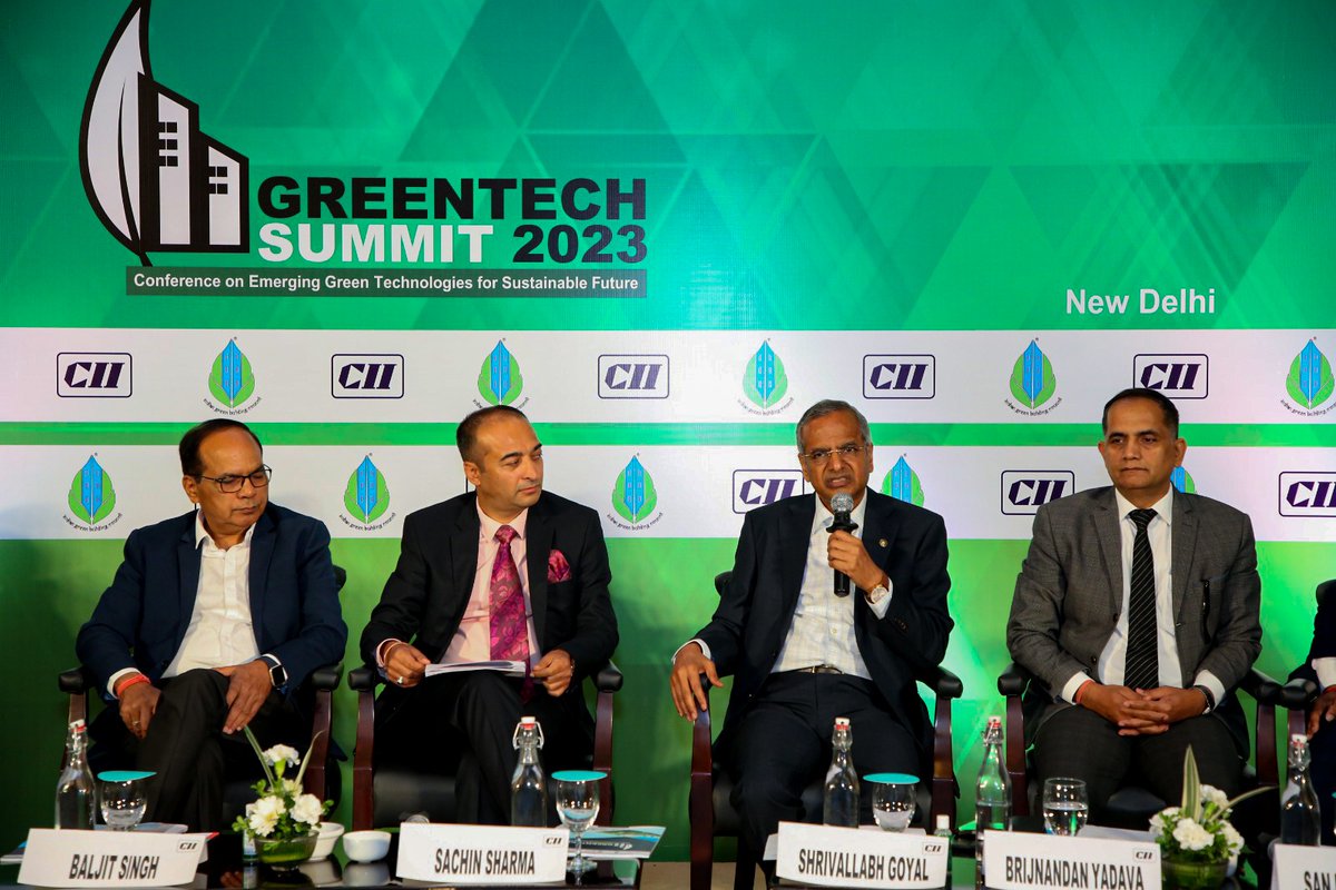 reliancemetcity's tweet photo. #RelianceMETCity was the Platinum Sponsor of the @IGBConline #GreentechSummit held on 12th May 2023. Our CEO &amp; WTD, Mr. @svgoyal12 participated in the Panel Discussion on 'Transitioning Buildings &amp; Built Environment towards Net Zero'.

#METCity #METL #RelianceIndustries https://t.co/EoQ1TULK7K
