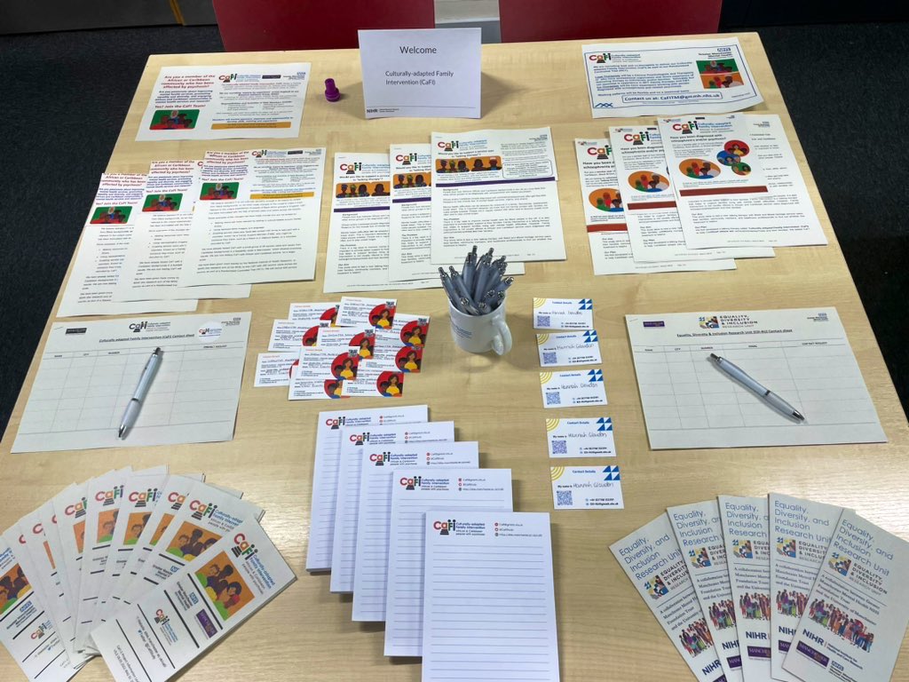 ShenittaPsych (@shenittap) on Twitter photo Attending the @NIHRCRN_gman Research Festival talking all about Equality, Diversity and inclusion research. Come and say Hi, at the <a href="/cafistudy/">CaFI Study: Culturally-adapted Family Intervention</a> stall. We have a quiz and freebies <a href="/OldhamLibraries/">Oldham Libraries</a> 11-2pm Attending the @NIHRCRN_gman Research Festival talking all about Equality, Diversity and inclusion research. Come and say Hi, at the <a href="/cafistudy/">CaFI Study: Culturally-adapted Family Intervention</a> stall. We have a quiz and freebies <a href="/OldhamLibraries/">Oldham Libraries</a> 11-2pm