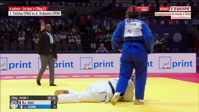 Romane Dicko éliminée dès son entrée en lice aux Mondiaux de Doha: Championne du monde en titre chez les +78 kg, Romane Dicko a été battue dès son entrée en lice au deuxième tour des Championnats du monde de Doha (Qatar) par… ** martialnet.it dlvr.it/SnzN2L