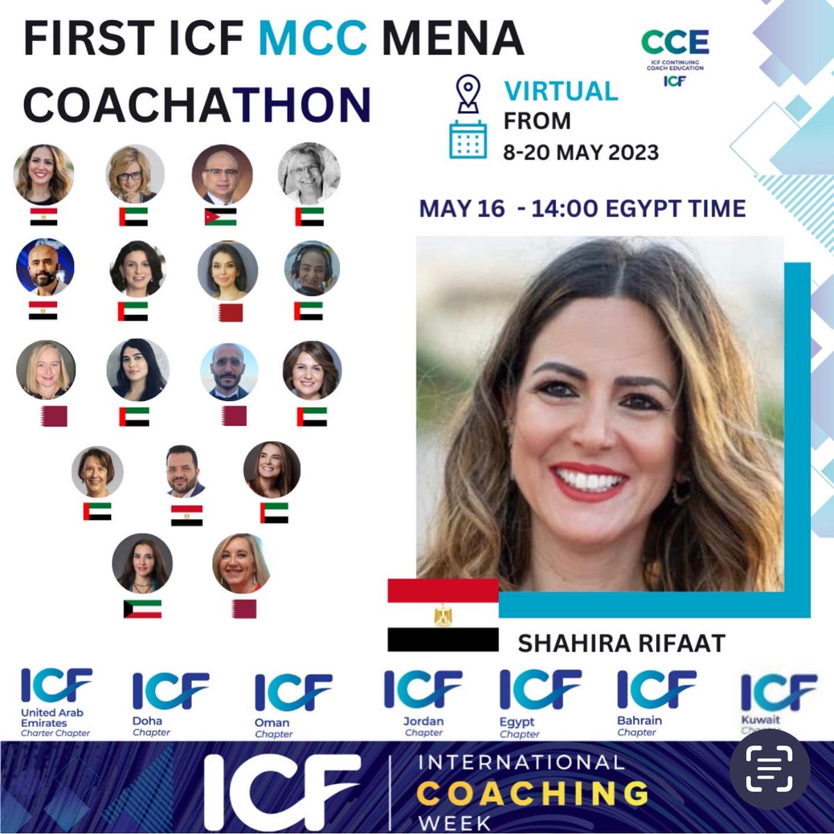 icfdoha's tweet photo. Register now:

UAE: https://t.co/lTV3S6uf5l
Qatar: https://t.co/T0MckDp8uO
Egypt: https://t.co/kWYogbxBE8
#coachingweek #coachingevent 
#internationalcoachingweek
ICF-Egypt Chapter
#icfegypt ##icw2023 #icfcoach #mcc ##icfuaecoachingcommuniity #coachinguae #menacoachathon2023 https://t.co/JWMGBW0V6y
