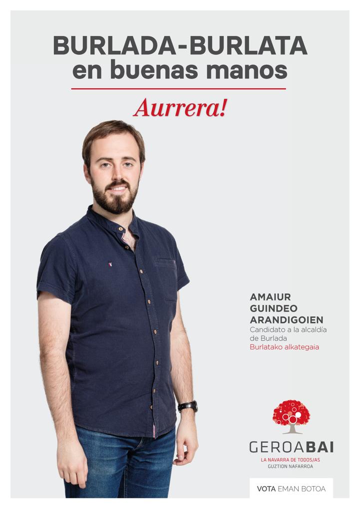 amaiur98's tweet photo. Con tu voto, Burlada en buenas manos! Gure konpromezua eta zure konfidantza batuz, lortuko dugu! Burlatak behar zaitu! 
Queremos devolver la ilusión a la ciudadanía y con tu voto, lo conseguiremos! Aurrera Burlata! Aurrera Geroa Bai! https://t.co/ix8Mea6Pe8
