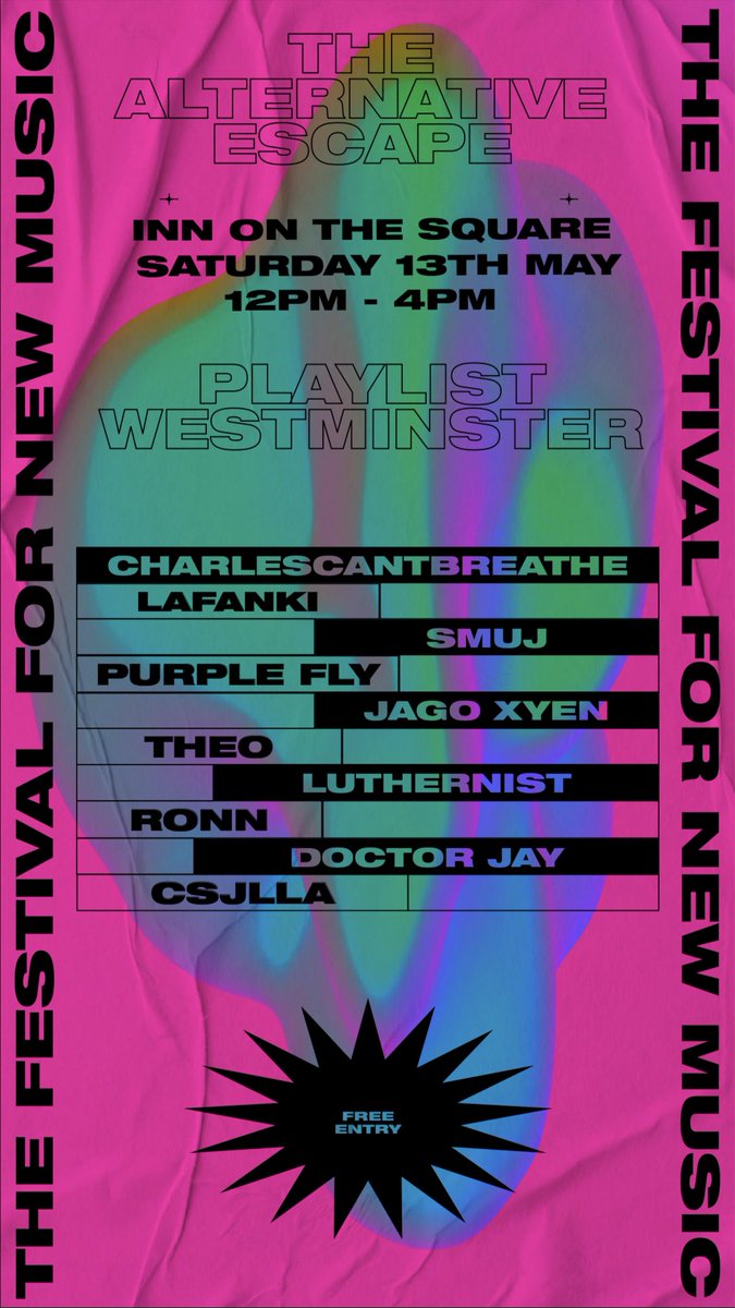 thatgirlmicol's tweet photo. #thegreatescape #alternativeescape
#playlistwestminster
Come on Brighton, free entry, be there or be square https://t.co/8mp2kWssNd