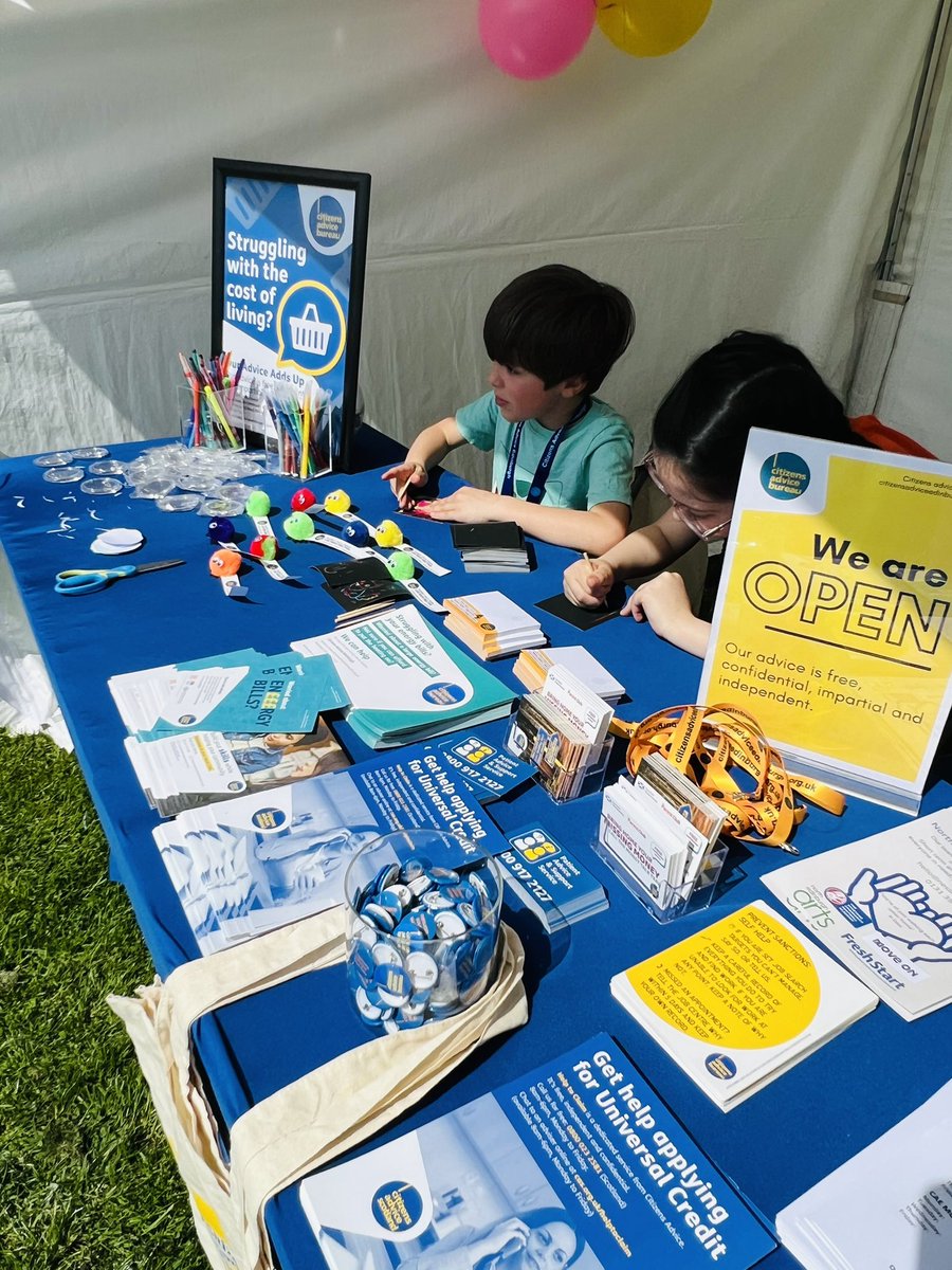 It’s a beautiful day to come visit us! Come make a badge and have a chat <a href="/northedinfest/">North Edinburgh Community Festival</a>