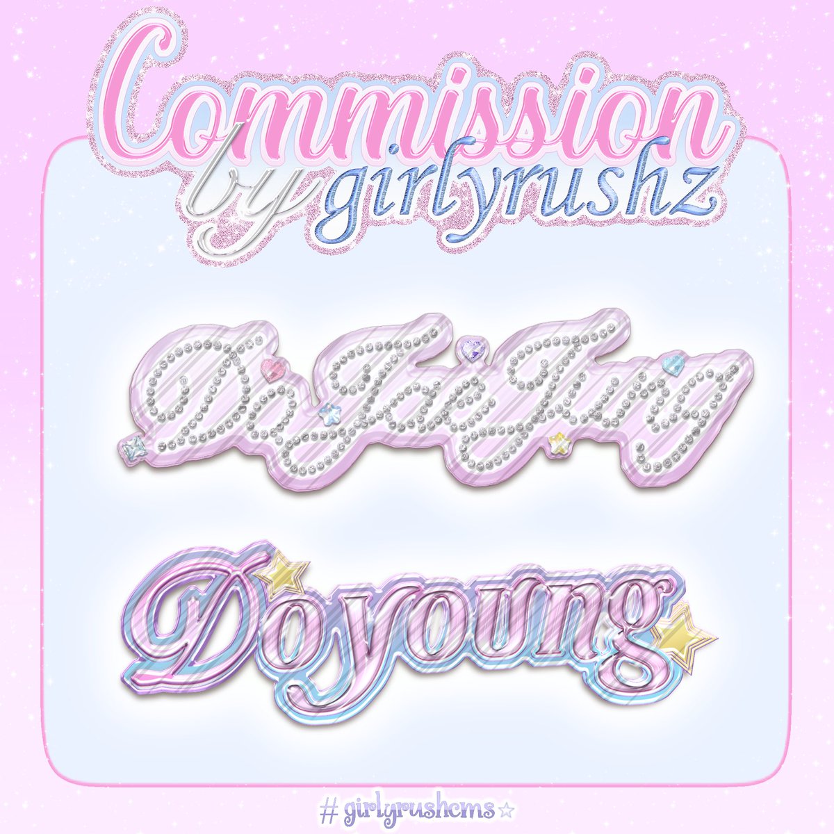 girlyrushz's tweet photo. ｡*☆∴｡#girlyrushcms｡∴☆*
🍥 - text sticker
สนใจสอบถาม dm ได้เลยนะคะ <3
**งานมีเจ้าของแล้ว ไม่อนุญาตให้นำงานในรูปไปดัดแปลง

#รับออกแบบ #รับออกแบบของแจก  #รับทำartwork  #รับออกแบบgiveaway #รับทำของแจก #รับทำของแจกหน้าคอน https://t.co/VAC2lItp37