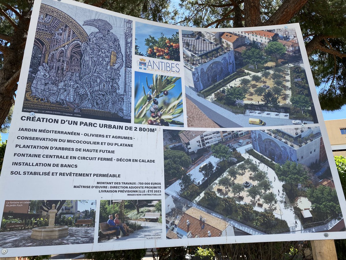 ➡️ L’aménagement du futur jardin de Marenda LACAN se poursuit 🌳
Bientôt un parc urbain de 2800m2 

#antibesjuanlespins #vieilantibes #vieilleville