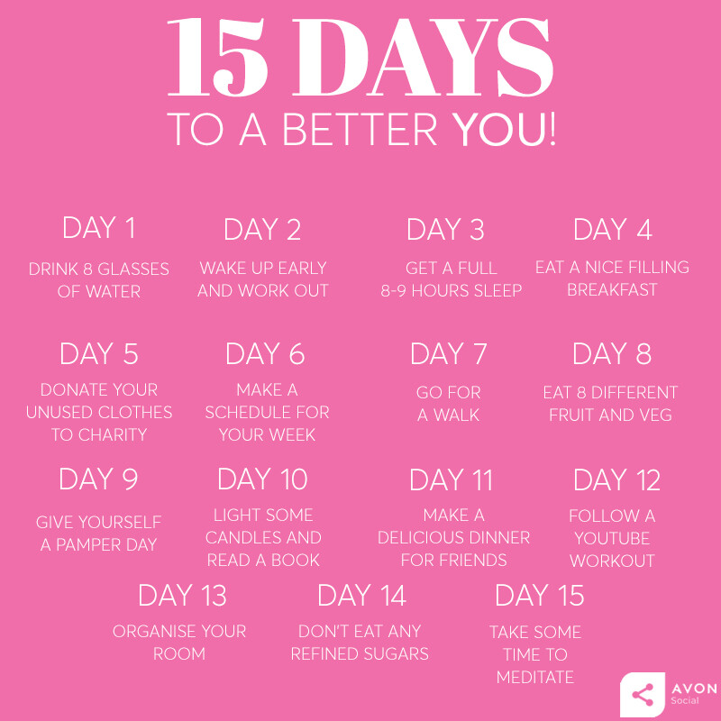 15 days of different tasks to help you feel like a better you!
They are pretty easy tasks but sometimes it's the littlest things that make the biggest difference.
What's your best self care tips? 🥰
#SelfCare #BeGoodToYourself #15Days