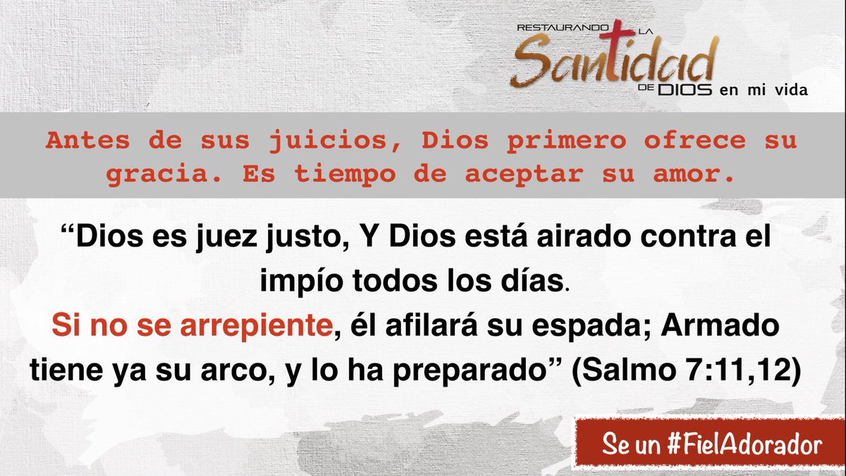 #RPSP | Salmo 7

JEHOVÁ:
✦ Me salva y libra. 1
✦ Se levanta contra mis enemigos. 6
✦ Es mi escudo. 10

Entonces:
“Cantaré al nombre de Jehová el Altísimo” 17

       Dios hace todo por nosotros, nuestra
               respuesta debe ser Adorarlo.

<a href="/AdventistasUPS/">Adventistas Perú - UPS</a> <a href="/EnzoChavez/">Enzo Chávez</a>
