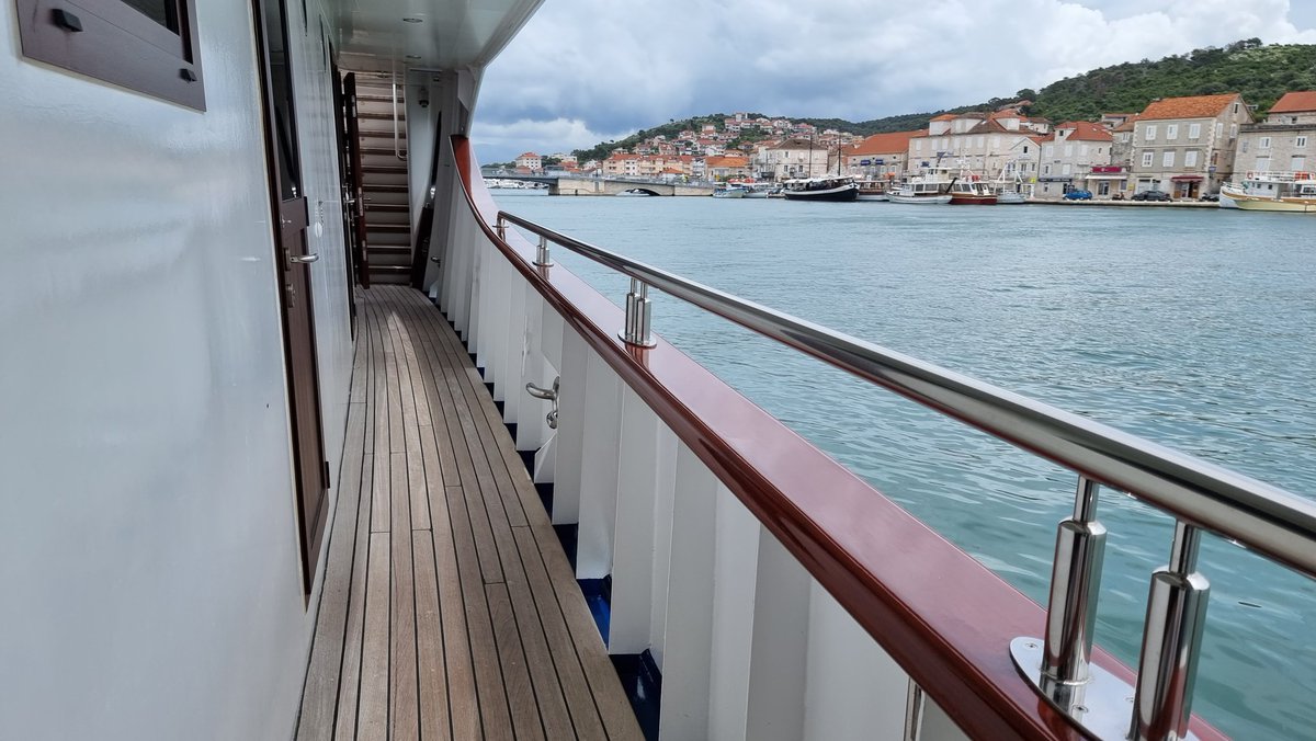 Our home for the next 7 nights. M/S Solaris. Isn't sheva beauty? #cruise #cruising #smallshipcruising #Croatia