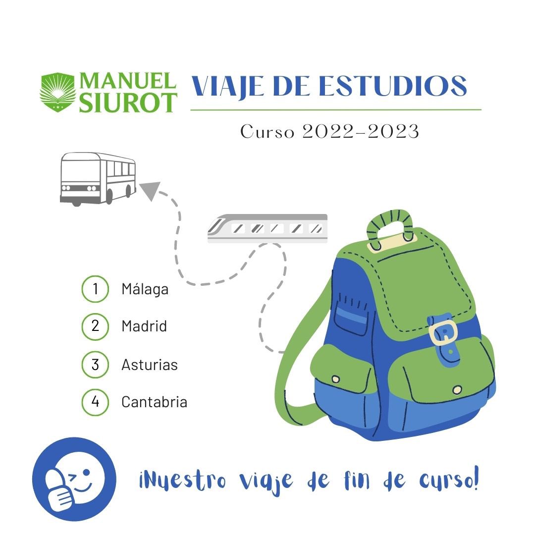 ColegioMSiurot's tweet photo. ➡️ #Viaje de #Estudios 🚌🎒

Nuestro #alumnado de 3º y 4º de #ESO ha disfrutado al máximo en su #viaje de #fin de #curso‼️

Una #experiencia llena de buenos momentos 🙌🏻 #visita a lugares increíbles🥰 y #actividades llenas de #aventuras👌🏼de la mano de @querkusviajes 

#SomosSiurot https://t.co/aKraUsvZp7