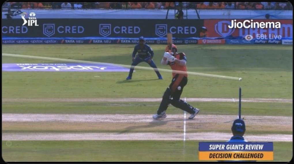 LumbhaniMalhar's tweet photo. A.I will definitely take job of third umpire. #SRHvLSG  #thirdumpire https://t.co/HWMBIFmpj5