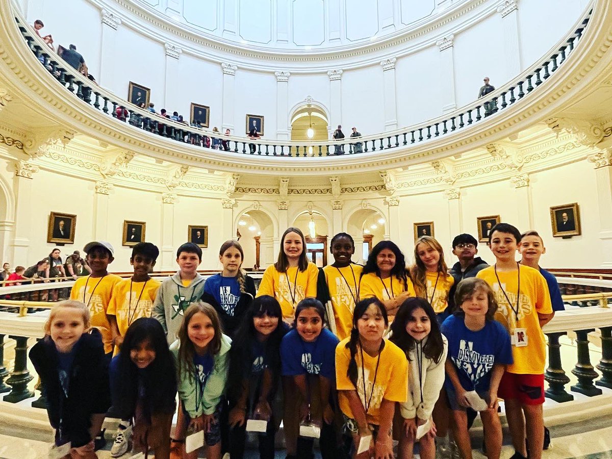 Anderson_4JES's tweet photo. Austin Field Trip 🤠❤️ Our kids went on a tour of the Texas Capitol, explored The Inner Space Cavern &amp; played a lot of Texas trivia games along the way… It was a GREAT day! @82randalldragon  planned an awesome field trip!! @Jack_D_Johnson  #inspireexcellence  #dragonproud https://t.co/hg3h3PcXhT