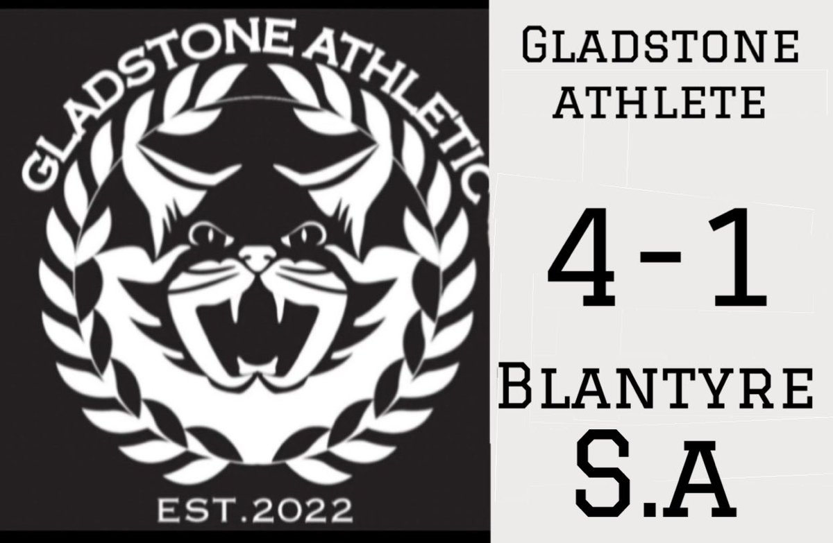 Full time in Beith Gladstone Athletic 4-1 BSA
A first half hattrick from <a href="/MontyTJ9/">Lamont</a> gave us a 3-1 lead at the break. Harry Pittaway but the icing on the cake late on with a lovely finish into the top corner 
#monthestone 🪨